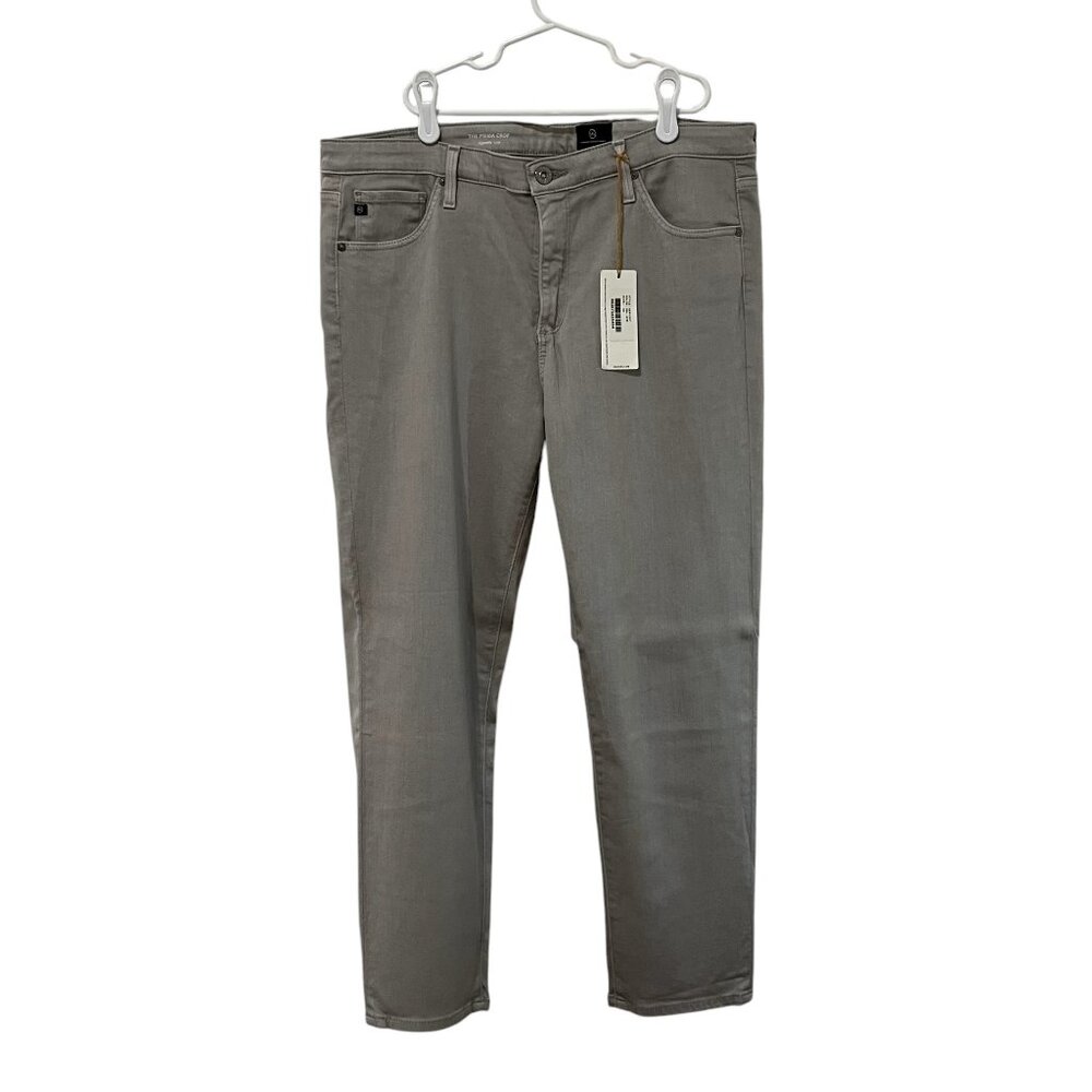 Women's AG Jeans Prima Crop Cigarette Jeans, Size 32, Gray